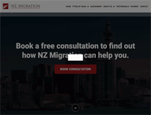 Tablet Screenshot of nzmigration.com